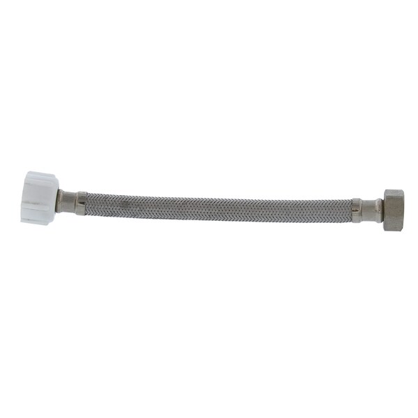 Jones Stephens 1/2in. FIP x 7/8in. BC x 9in Braided Stainless Steel Toilet Connector S04224 - main